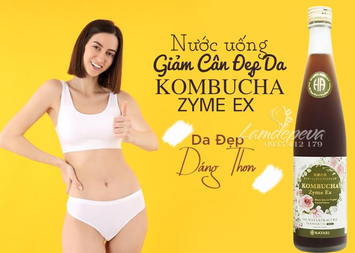 Nước uống thải độc, giảm cân Kombucha Zyme EX 720ml Nhật 12