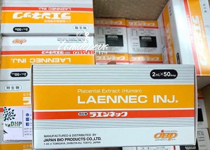 Tế bào gốc nhau thai tươi Laennec Human Placenta 50 ống 98