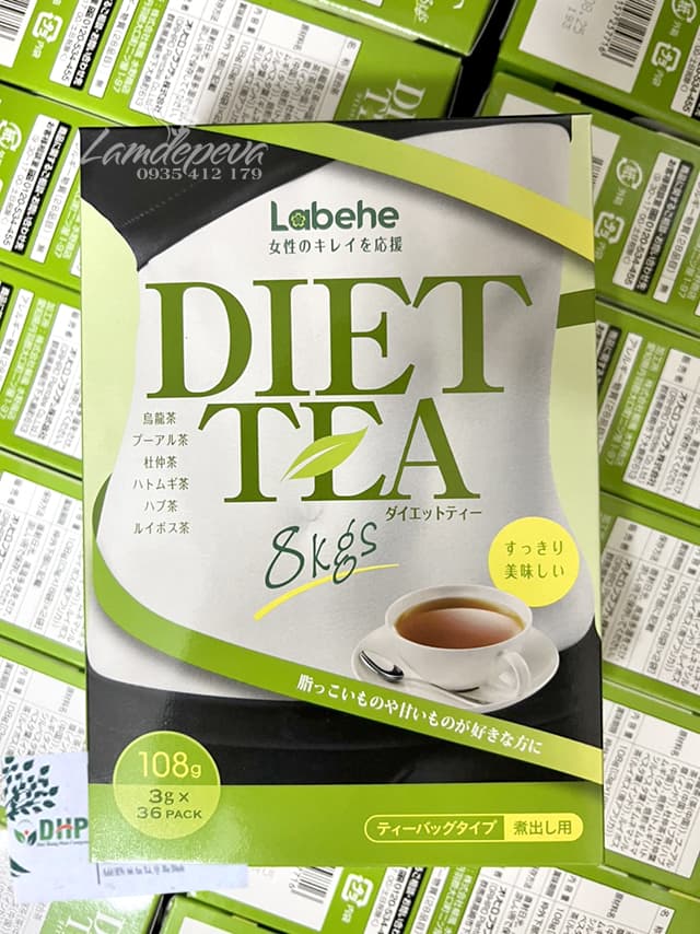 Trà giảm cân Orihiro Diet Tea 8kg Labehe Nhật Bản hộp 36 gói 0