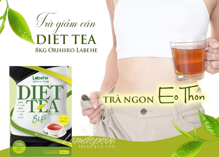 Trà giảm cân Orihiro Diet Tea 8kg Labehe Nhật Bản hộp 36 gói 12