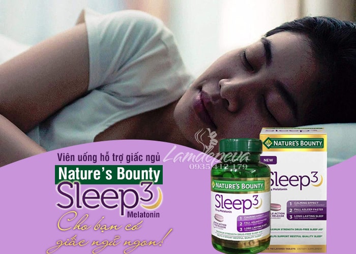 Viên uống hỗ trợ giấc ngủ Nature’s Bounty Sleep 3 Melatonin của Mỹ 54