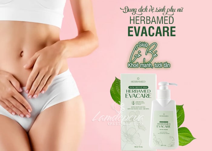 Dung dịch vệ sinh Herbamed Evacare 150ml lá trầu không  23