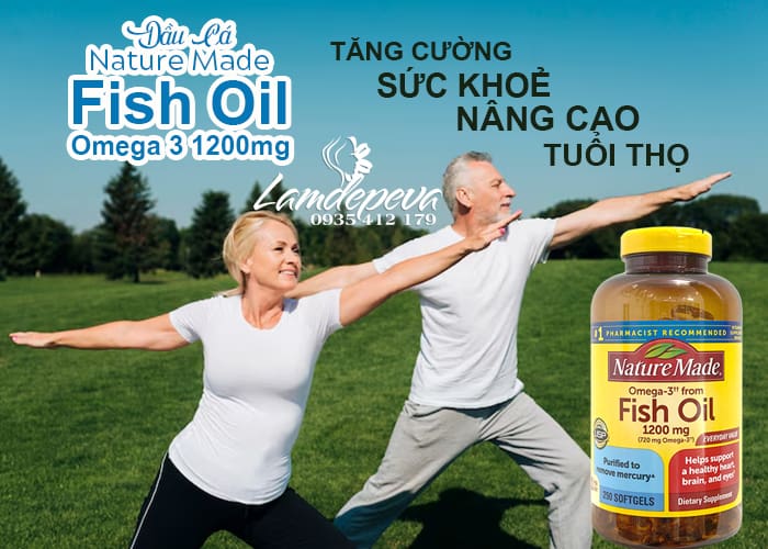 Dầu cá Nature Made Fish Oil 1200mg 720mg Omega 3 của Mỹ 12