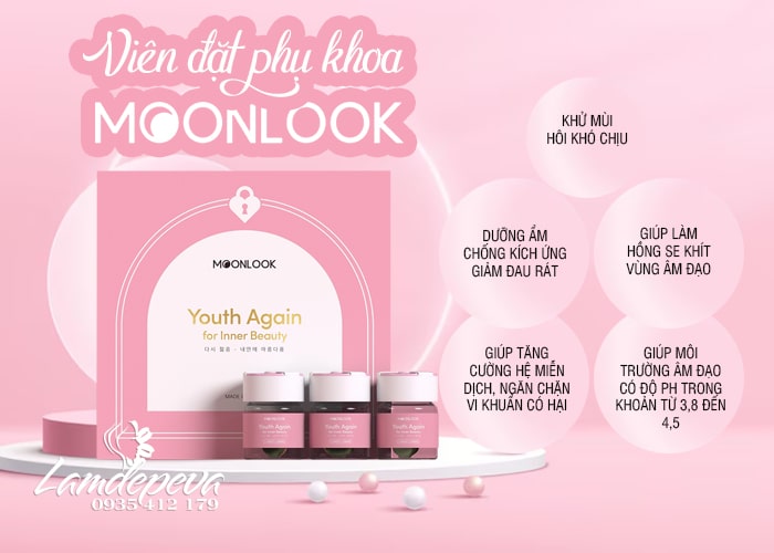 Viên đặt MoonLook Hàn Quốc hộp 6 viên mẫu mới hộp vuông 557