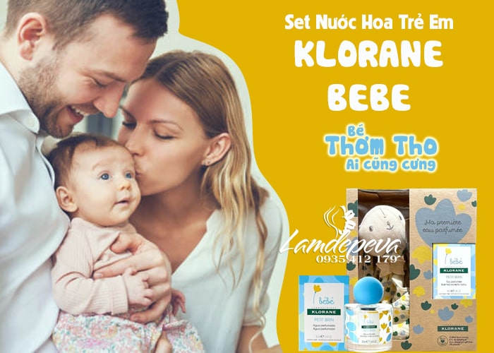 Set nước hoa cho bé Klorane Bebe tặng thỏ bông được rất nhiều bà mẹ tin dùng. Chai nước hoa có mùi hương tự nhiên từ cây cỏ rất tươi mát và dễ chịu 23