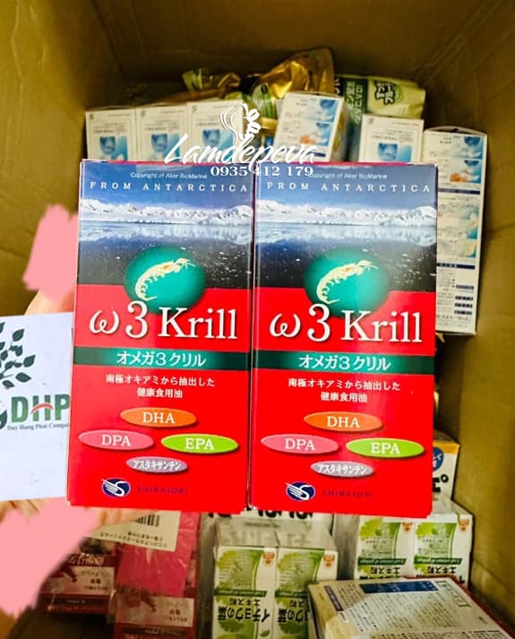 Dầu nhuyễn thể Shiratori Omega 3 Krill của Nhật Bản 80 viên  89