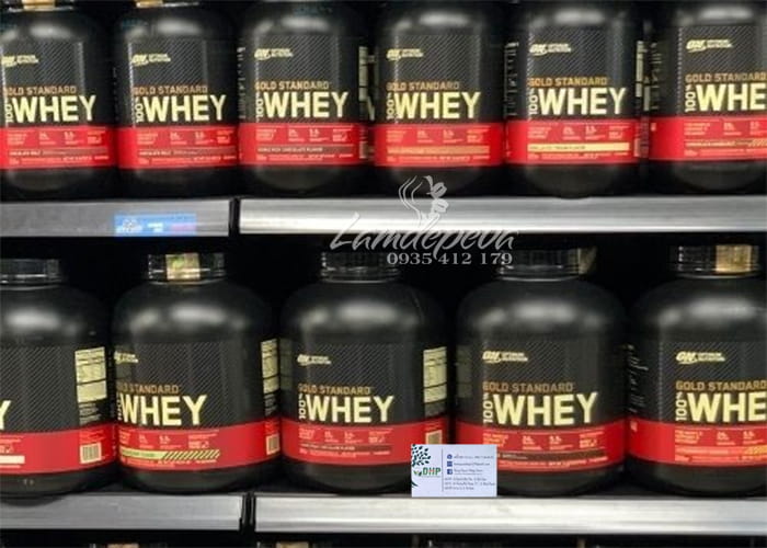 Bột protein Gold Standard Whey Double Rich Chocolate của Mỹ 90