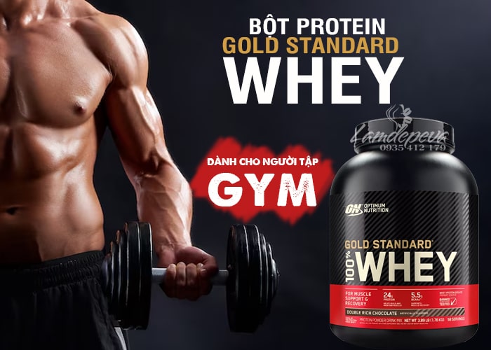 Bột protein Gold Standard Whey Double Rich Chocolate của Mỹ 12