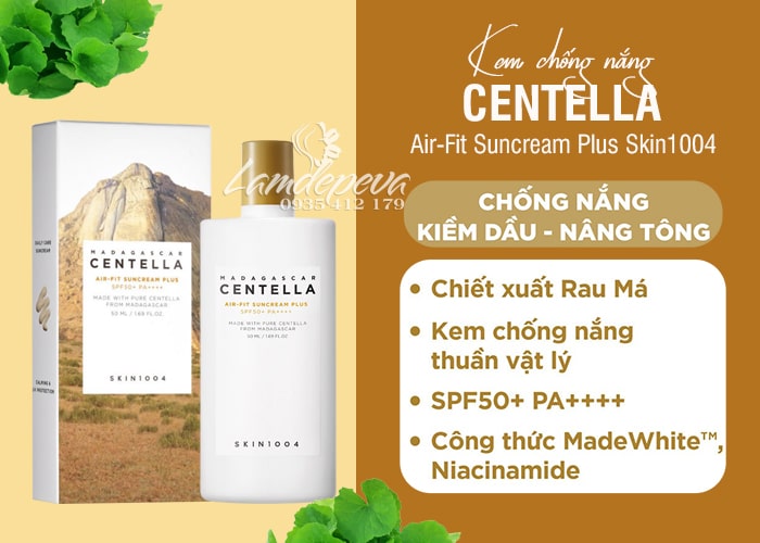 Kem chống nắng Centella Skin1004 Air-Fit Suncream Plus 34