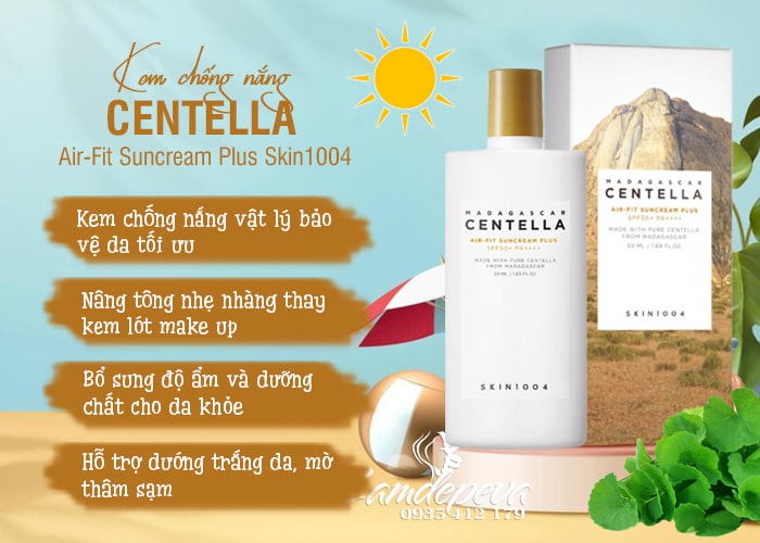 Kem chống nắng Centella Skin1004 Air-Fit Suncream Plus 89