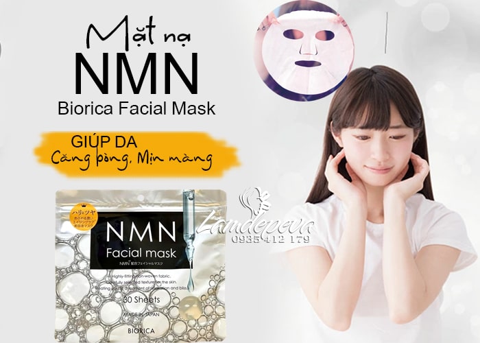 Mặt nạ NMN Facial Mask Biorica 30 miếng của Nhật Bản  34