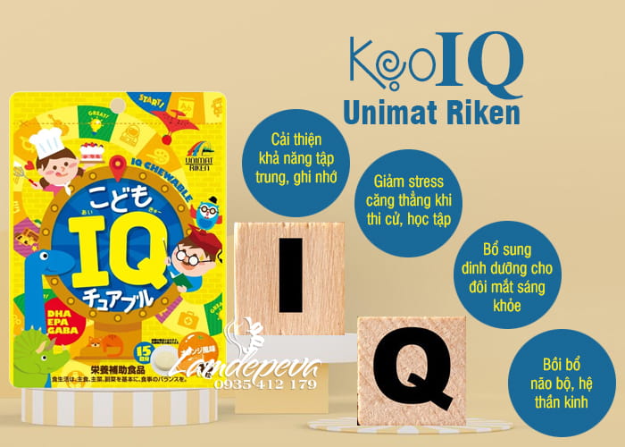 Kẹo IQ Unimat Riken 45 viên của Nhật Bản cho bé từ 3 tuổi 89