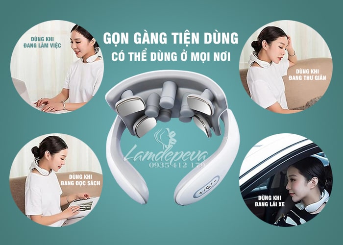 Máy massage cổ vai gáy Smart Neck Massager JT-88 cao cấp 56