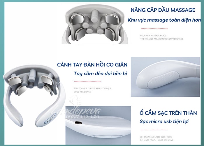 Máy massage cổ vai gáy Smart Neck Massager JT-88 cao cấp 67