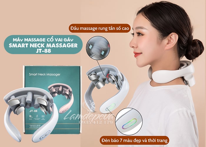 Máy massage cổ vai gáy Smart Neck Massager JT-88 cao cấp 23