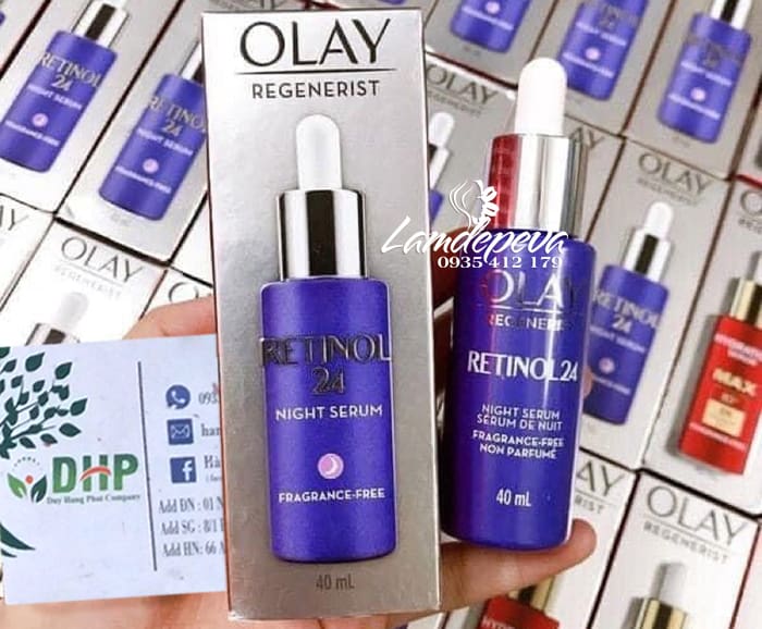 Tinh chất Olay Retinol 24 Night Serum của Mỹ chống lão hóa 2