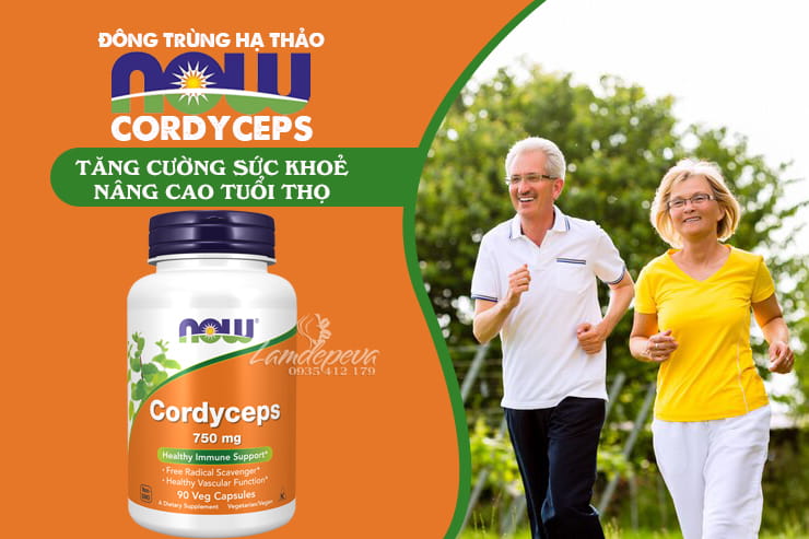 Viên uống đông trùng hạ thảo Now Cordyceps 750mg 90 viên 23