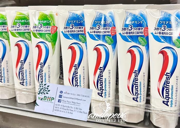 Kem đánh răng Aquafresh Nhật Triple Protection 140g 0t5