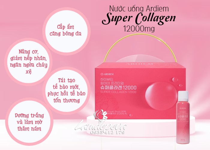 Nước uống Ardiem Super Collagen 12000mg hộp 15 chai 2