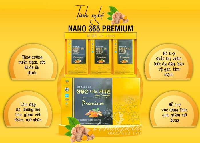 Tinh chất nghệ nano Curcumin Premium Samjin Health Hàn Quốc 78