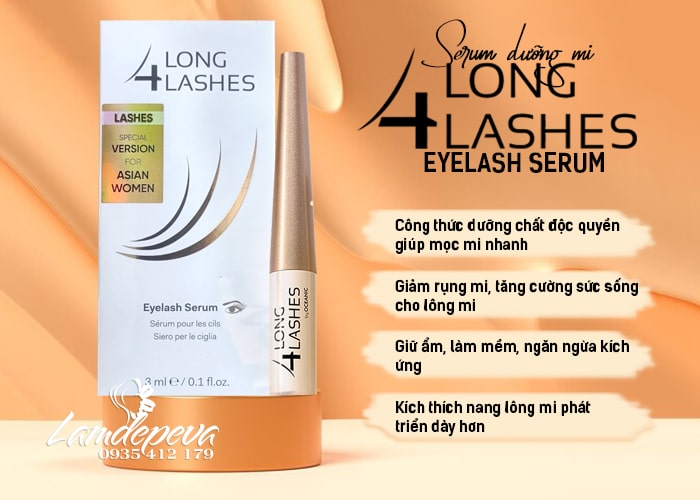 Serum dưỡng mi Long4Lashes Eyelash Serum chai 3ml 768