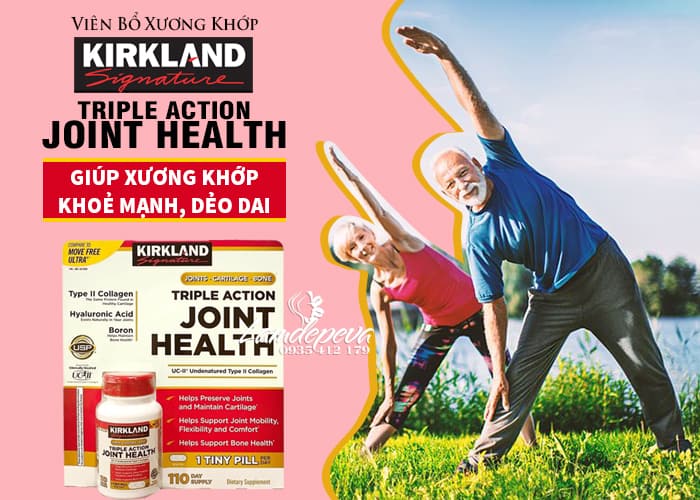 Viên uống Kirkland Triple Action Joint Health 110 viên Mỹ 23