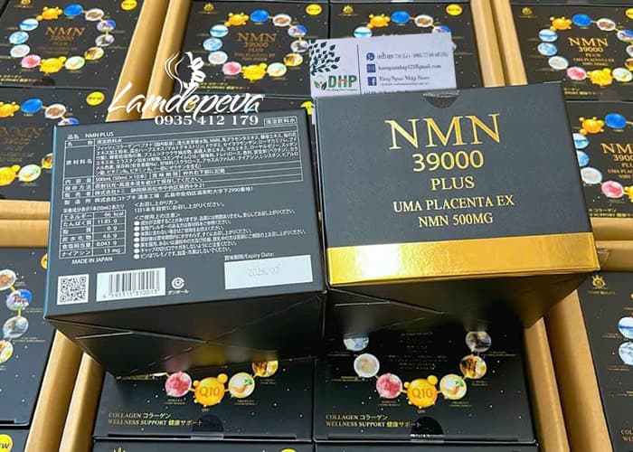 Nước uống NMN 39000 Plus Uma Placenta EX hộp 10 chai 90