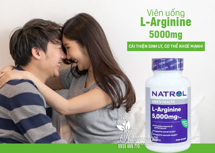 Viên uống Natrol L-Arginine 5000mg 90 viên cho nam giới 45