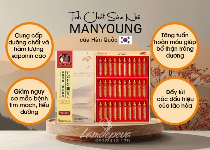 Tinh chất hồng sâm núi Manyoung 30 ống 20ml Hàn Quốc 56