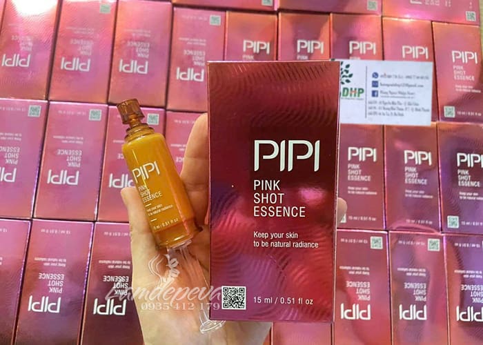 Tinh chất hồng nhũ hoa Pipi Pink Shot Essence 15ml Hàn Quốc 3