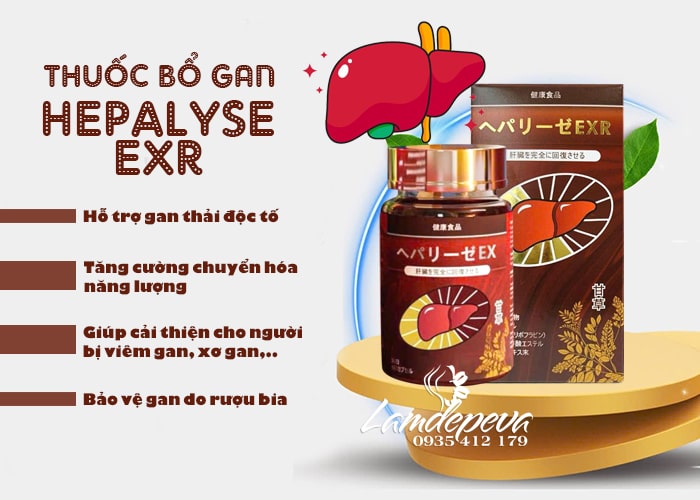 Bổ gan Hepalyse EXR của Nhật Bản 180 viên chính hãng 8