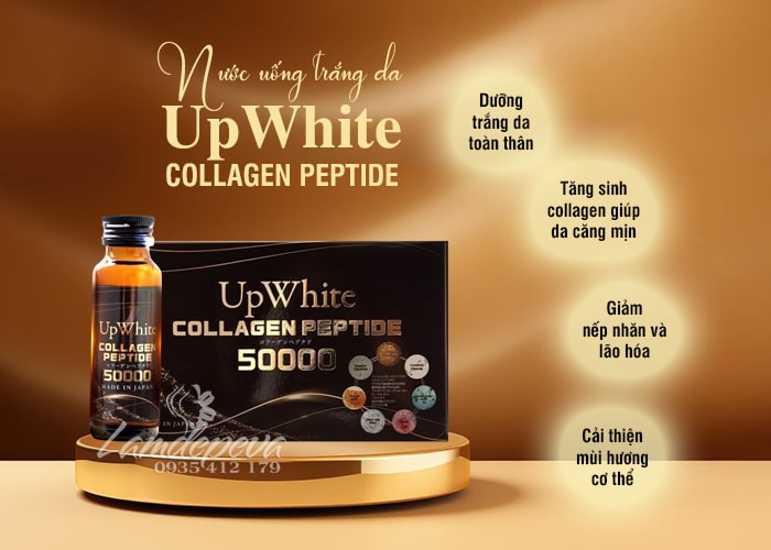 UpWhite Collagen Peptide 50000 - Nước uống trắng da cao cấp 90