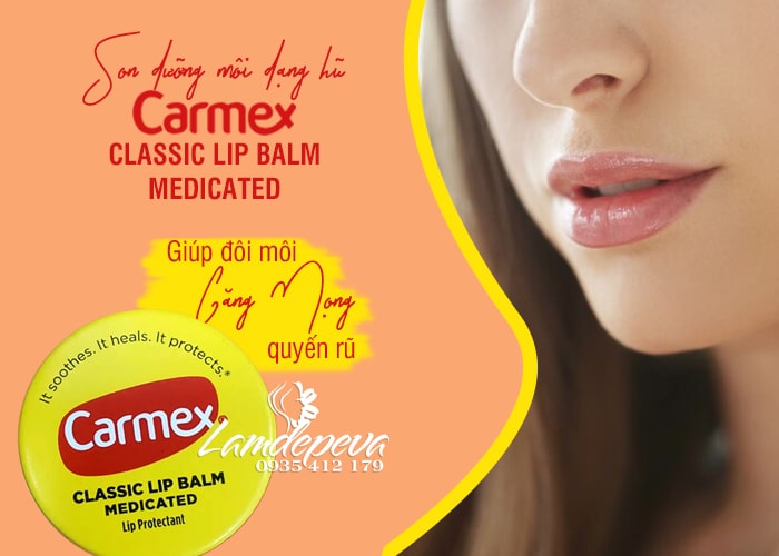 Son dưỡng Carmex hũ 7.5g Classic Lip Balm chính hãng Mỹ 23