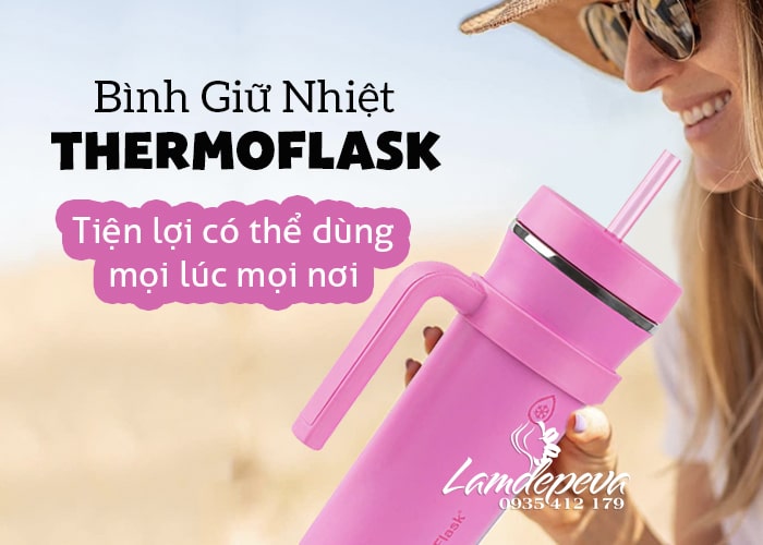 Bình giữ nhiệt ThermoFlask Mỹ 950ml có tay cầm giá tốt 243