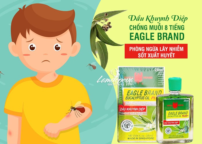 Dầu khuynh diệp Eagle Brand của Singapore chống muỗi 65