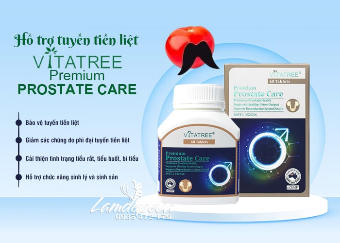 Hỗ trợ tuyến tiền liệt Vitatree Premium Prostate Care 60 viên 5