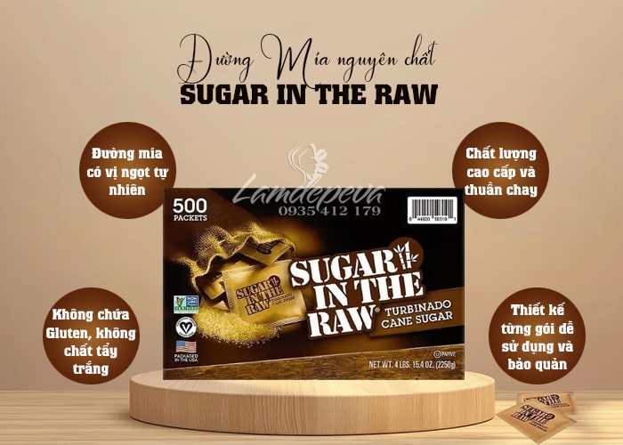 Đường mía tự nhiên Sugar In The Raw 500 Packets 2250g  8