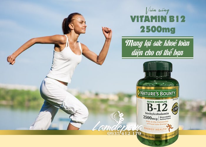 Vitamin B12 Nature’s Bounty 2500mcg của Mỹ hộp 300 viên 21