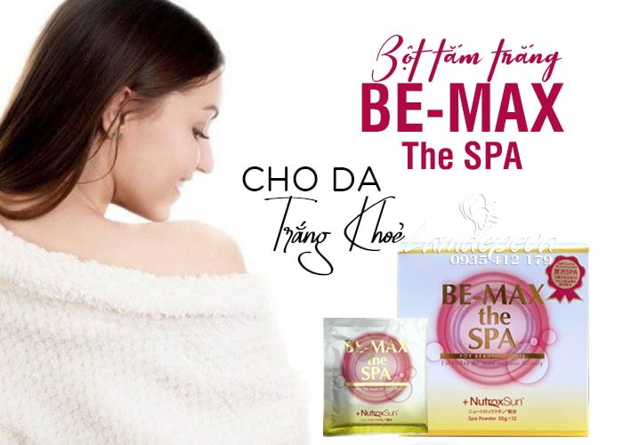 Bột tắm trắng Be-Max The Spa Bath Powder 12 gói Nhật 56