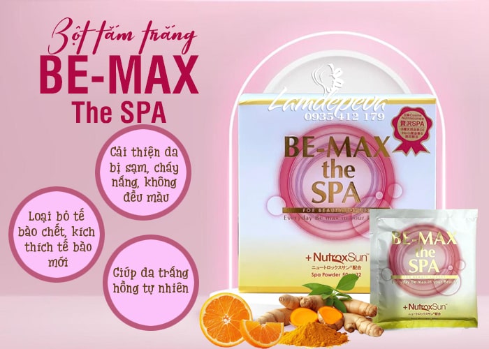 Bột tắm trắng Be-Max The Spa Bath Powder 12 gói Nhật 84