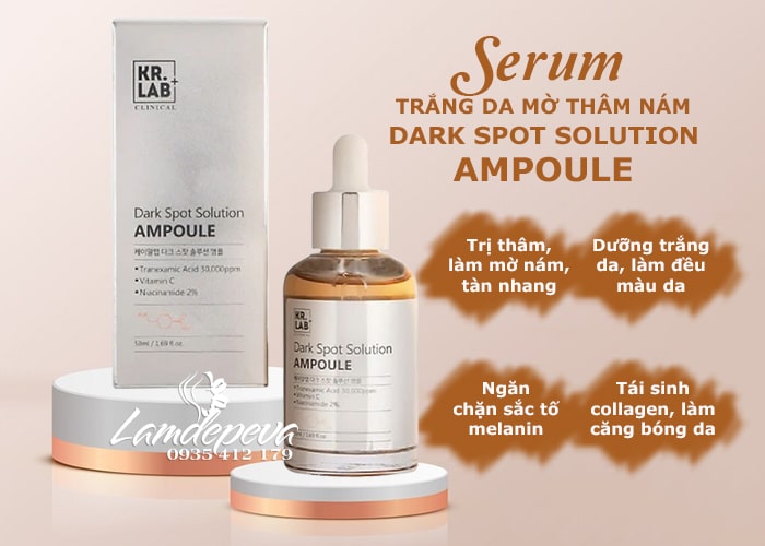 Serum trị nám trắng da Kr.Lab Dark Spot Solution Hàn Quốc 50ml 45