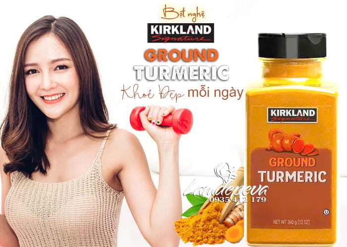 Bột nghệ Kirkland Ground Turmeric của Mỹ hộp 340g 45