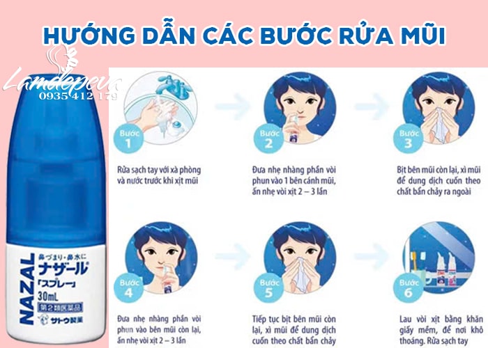 Thuốc xịt mũi Nazal Sato 30ml của Nhật Bản giá tốt 6