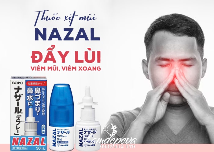 Thuốc xịt mũi Nazal Sato 30ml của Nhật Bản giá tốt 3