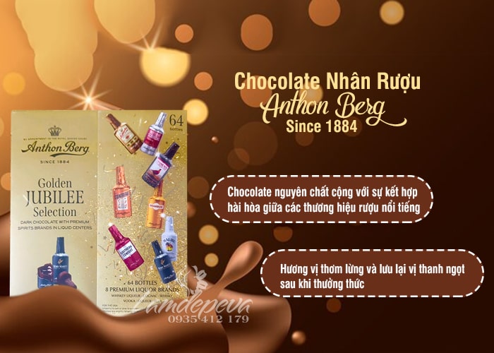 Chocolate Nhân Rượu 64 Chai Anthon Berg Since 1884 3