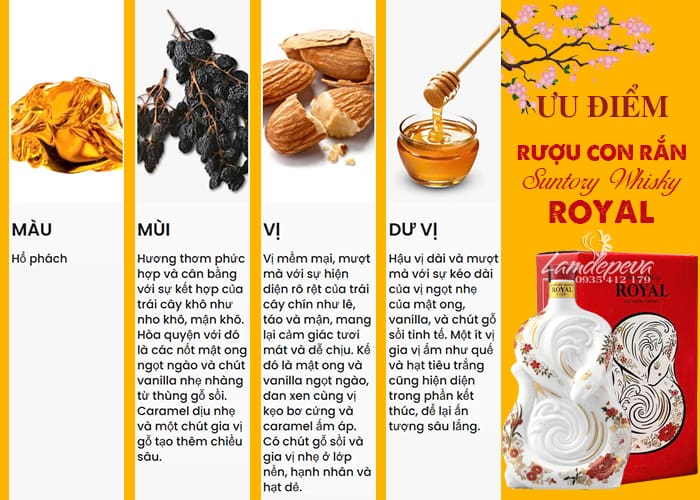 Rượu hình con rắn Suntory Whisky Royal Nhật Bản đón Tết 2025 6