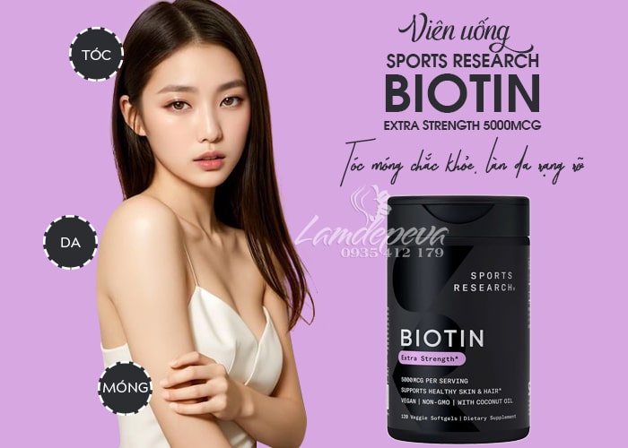 Viên uống mọc tóc Biotin Extra Strength 5000mcg SR của Mỹ 45