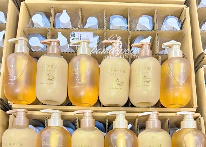 Bộ dầu gội xả Clayge Nhật Bản Care & Spa cao cấp 500ml x 2 00