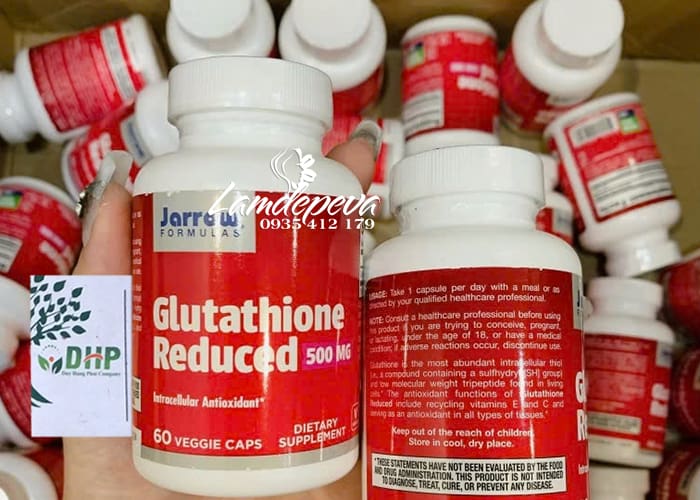 Viên uống trắng da Glutathione Reduced 500mg của Mỹ mẫu mới 00