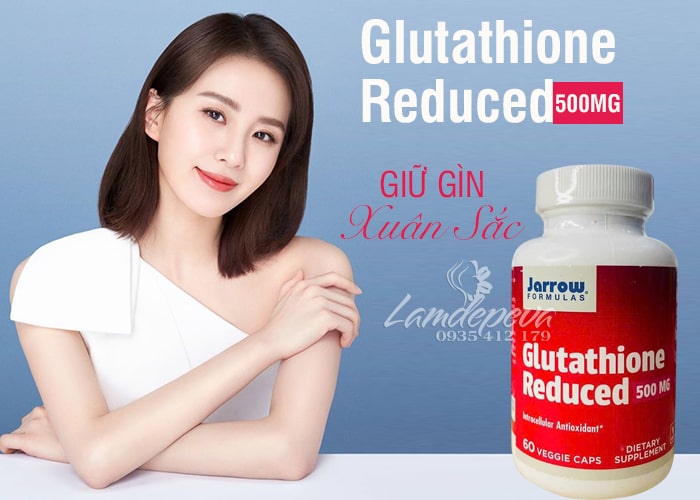 Viên uống trắng da Glutathione Reduced 500mg của Mỹ mẫu mới 56